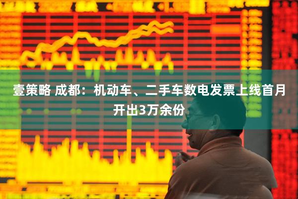 壹策略 成都：机动车、二手车数电发票上线首月开出3万余份