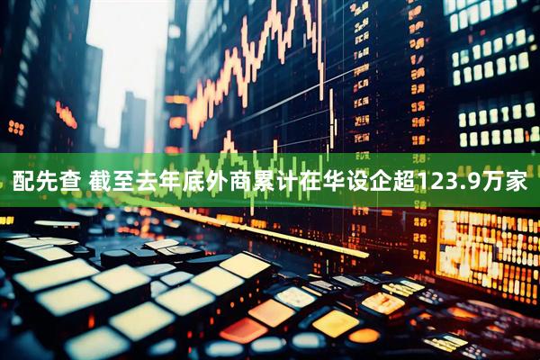 配先查 截至去年底外商累计在华设企超123.9万家