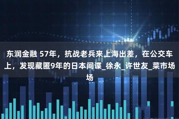东润金融 57年，抗战老兵来上海出差，在公交车上，发现藏匿9年的日本间谍_徐永_许世友_菜市场