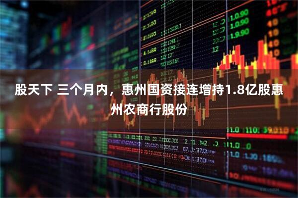 股天下 三个月内，惠州国资接连增持1.8亿股惠州农商行股份