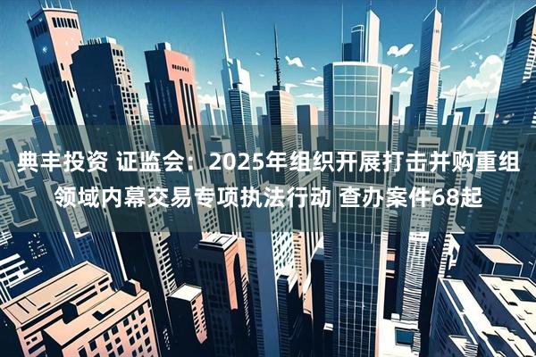 典丰投资 证监会：2025年组织开展打击并购重组领域内幕交易专项执法行动 查办案件68起