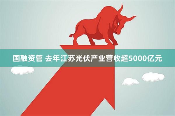 国融资管 去年江苏光伏产业营收超5000亿元